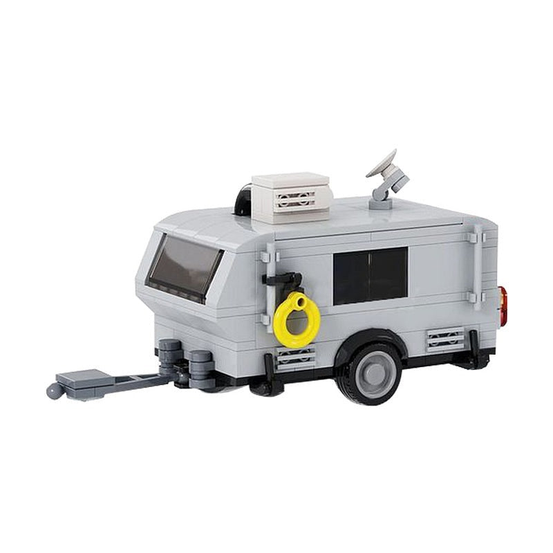 Travel Trailer MOC Building Kit | Camping RV Vehicle Model - 1