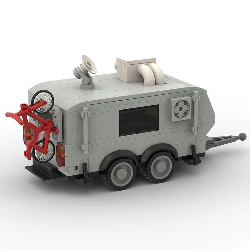 Travel Trailer MOC Building Kit | Camping RV Vehicle Model - 2