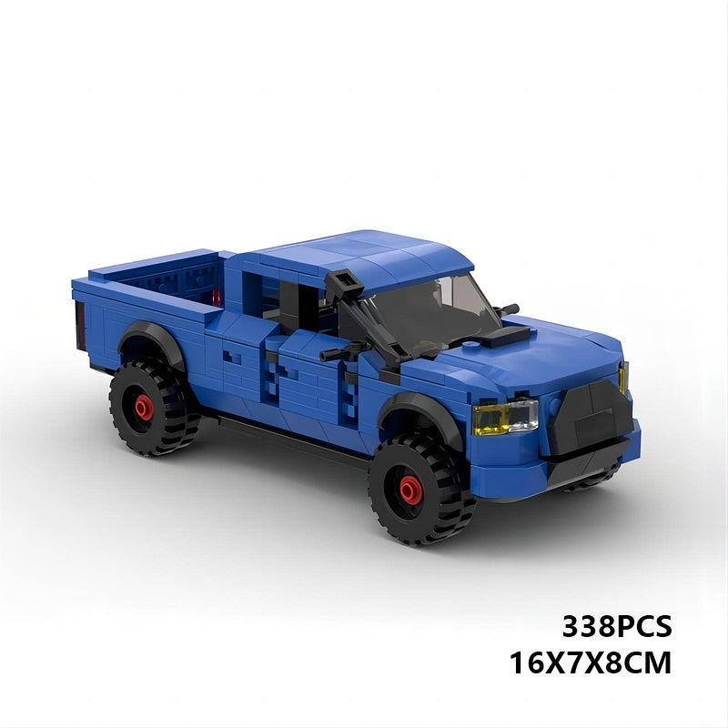 TRD-Style Off-Road Pickup Truck Building Kit | LEGO-Compatible MOC - 3