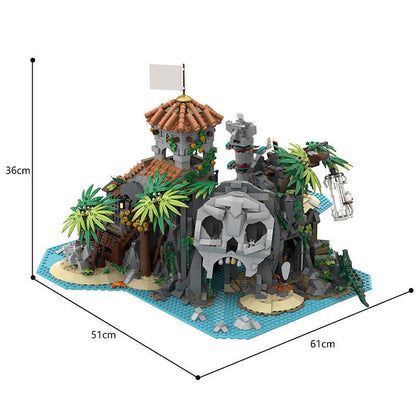 Treasure Island Pirate MOC Building Kit | Adventure Island Diorama - 4