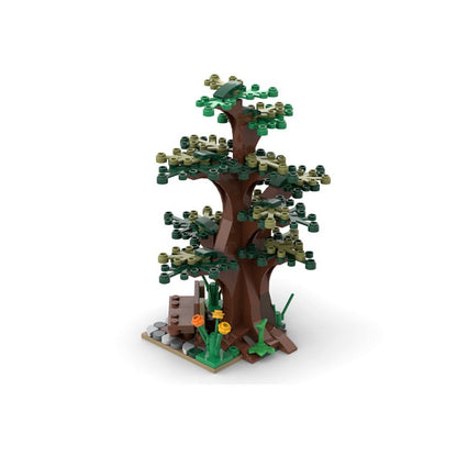 Tree and Bench MOC Building Kit | Nature Display Scene - 2