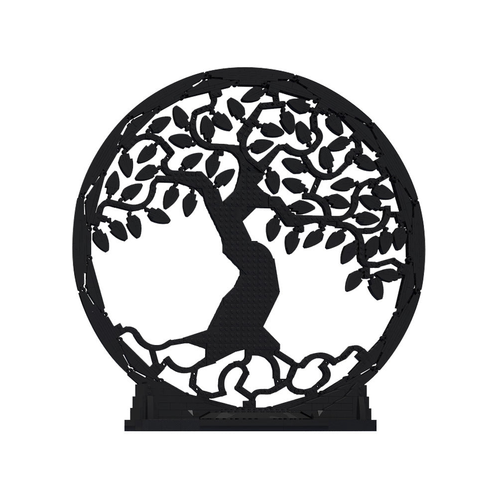 Tree of Life Silhouette Art Building Kit | LEGO-Compatible MOC - 1