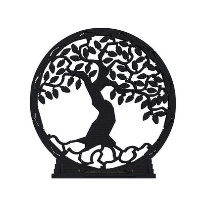 Tree of Life Silhouette Art MOC Building Kit | Nature Display Model - 1