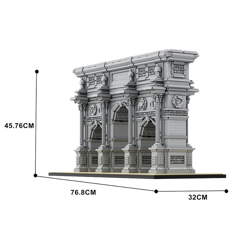 Triumphal Arch Building Kit | LEGO-Compatible MOC - 4