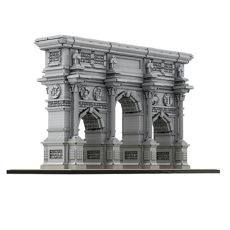 Triumphal Arch MOC Historic Architecture Building Kit | Monument Model - 1