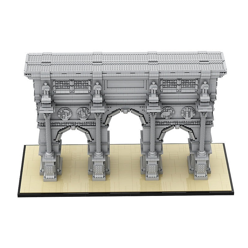 Triumphal Arch MOC Historic Architecture Building Kit | Monument Model - 2
