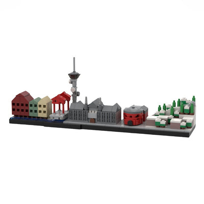 Trondheim Skyline MOC Architecture Building Kit - 1