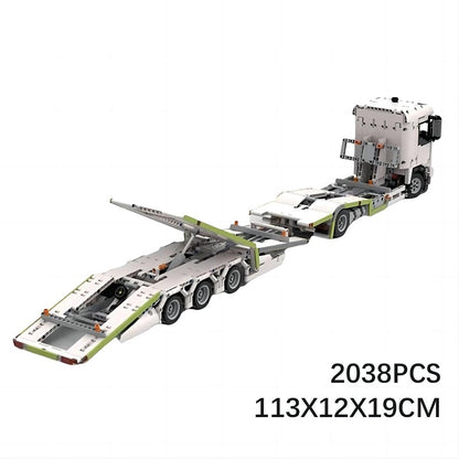 Truck Transporter MOC Building Kit | Heavy Cargo Vehicle Model - 2