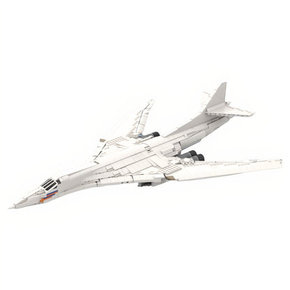 TU-160 Strategic Bomber Aircraft MOC Building Kit - 1