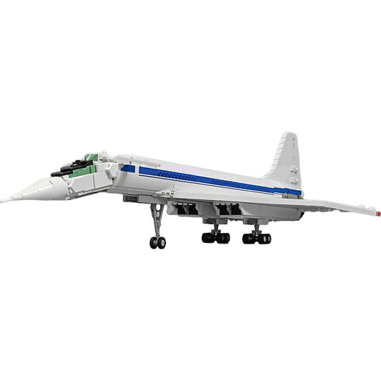 Tupolev Tu-144D Supersonic Aircraft Building Kit | LEGO-Compatible MOC - 1