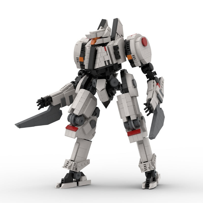 Twin-Blade Mecha MOC Building Kit | Sleek Sci-Fi Mechanical Figure - 2
