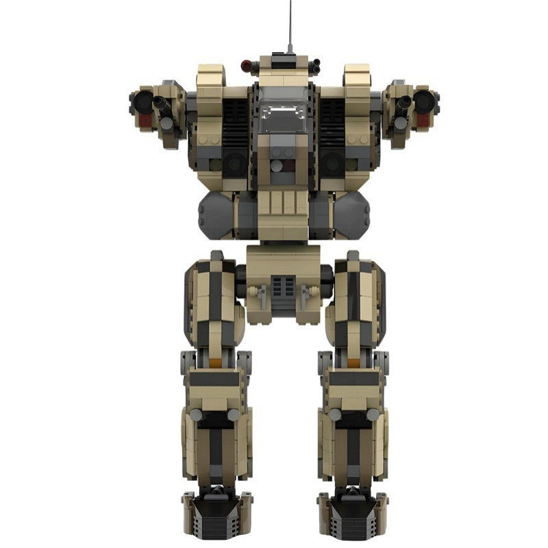 Twin-Cannon Armored Combat Mech MOC Building Kit - 6