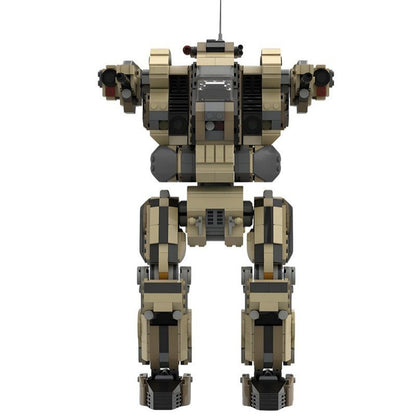 Twin-Cannon Armored Combat Mech MOC Building Kit - 6