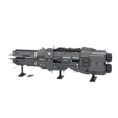 Twin-Prow Heavy Battlecruiser MOC Building Kit | Sci-Fi Capital Ship - 3