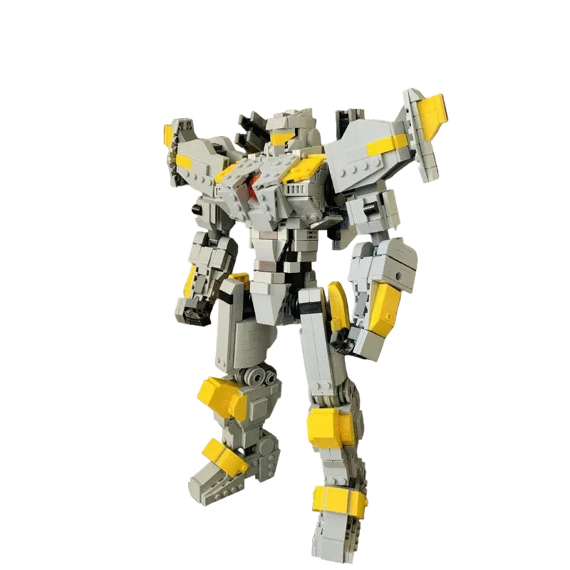 Twin-Shoulder Cannon Mecha MOC Building Kit | Armored Mechanical Figure - 1