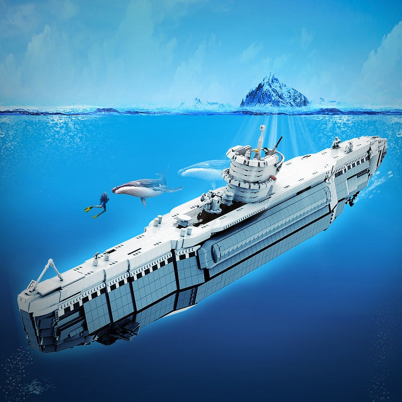 Type VIIB U-Boat MOC Building Kit - Historic Naval Submarine Construction Set - 3