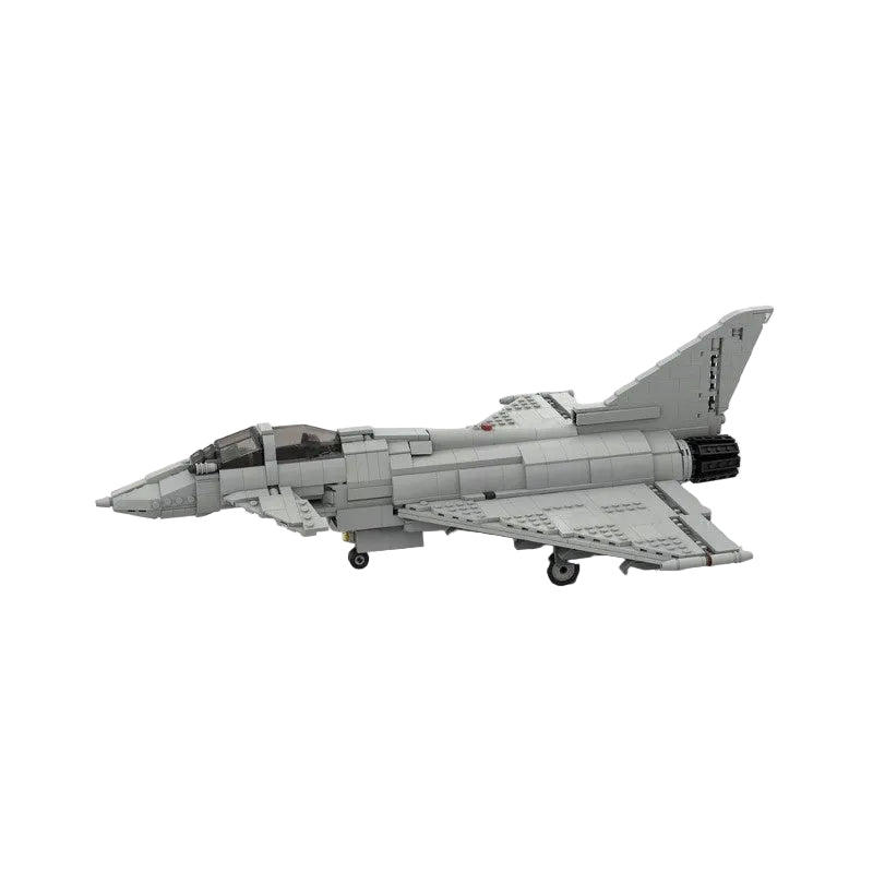 Typhoon Canard Delta-Wing Fighter Jet 1:34 Scale MOC Building Kit - 1