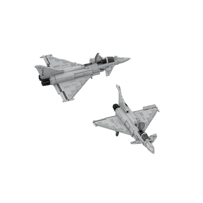 Typhoon Canard Delta-Wing Fighter Jet 1:34 Scale MOC Building Kit - 2