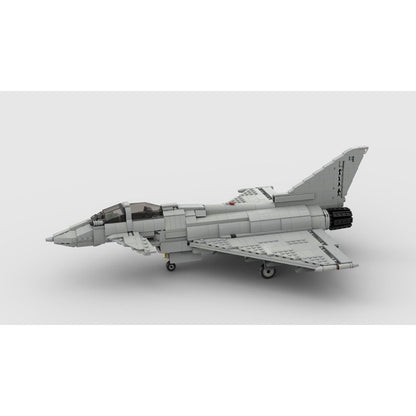 Typhoon Canard Delta-Wing Fighter Jet 1:34 Scale MOC Building Kit - 3