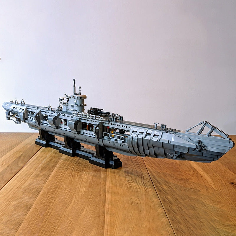 U-Boat Type VIIC Submarine MOC Building Kit | WWII Naval Display Model - 2