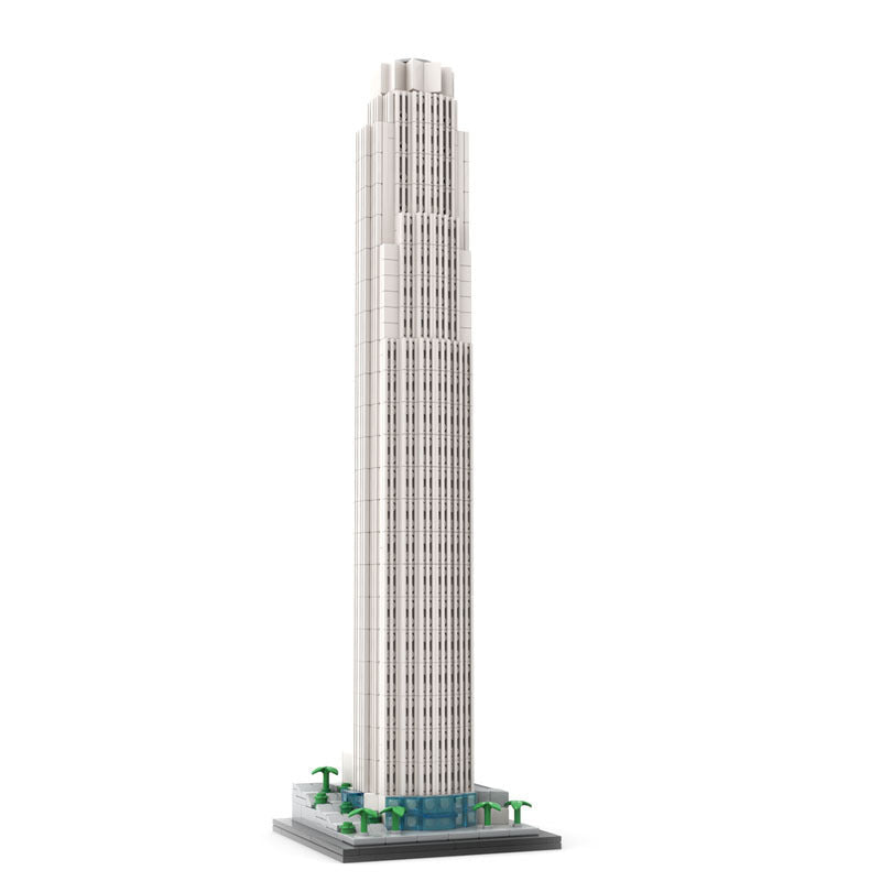 U.S. Bank Tower Building Kit | 1:800 Scale | LEGO-Compatible MOC - 1