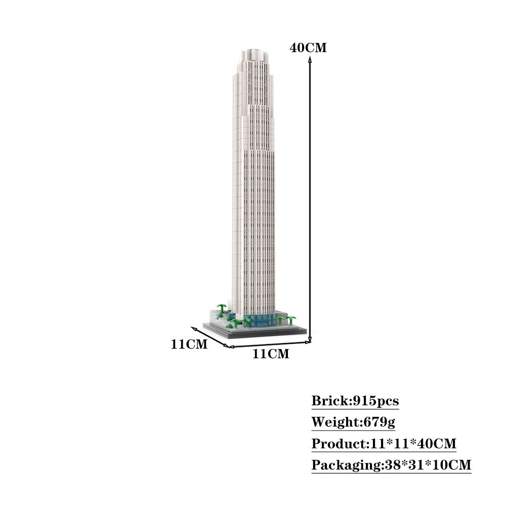 U.S. Bank Tower Building Kit | 1:800 Scale | LEGO-Compatible MOC - 4
