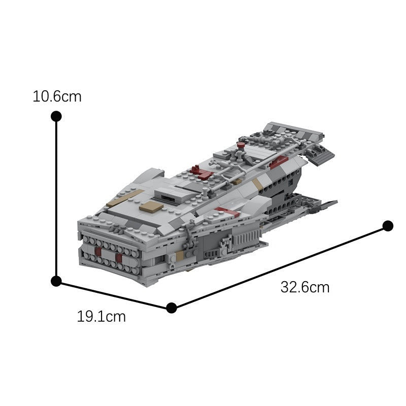 UCS Space Cargo Ship Escape Pod MOC Building Kit - 2