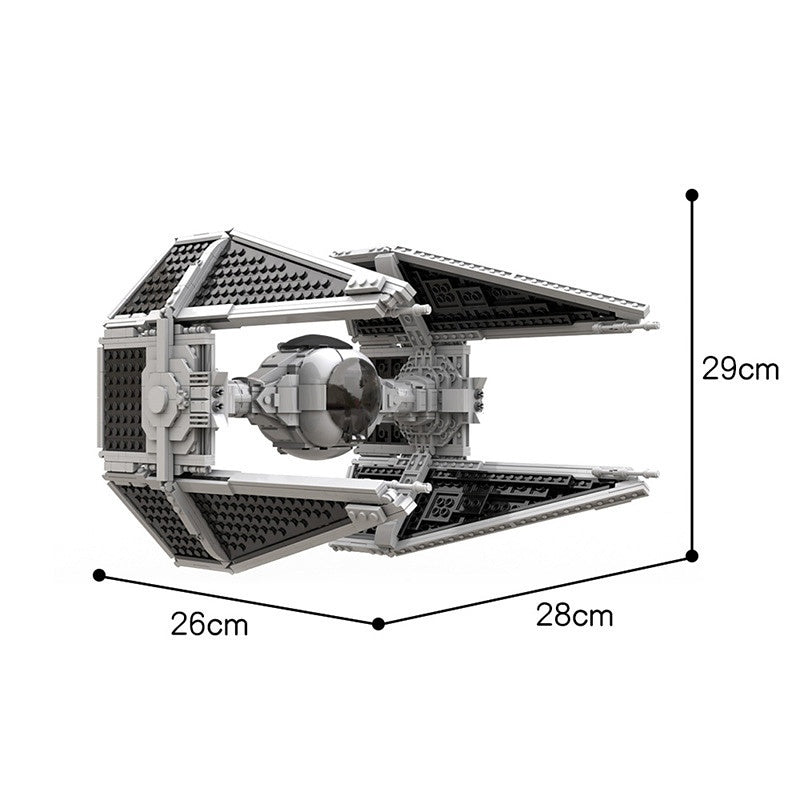 UCS-Style Twin Wing Interceptor Starfighter Building Kit | LEGO-Compatible MOC - 3