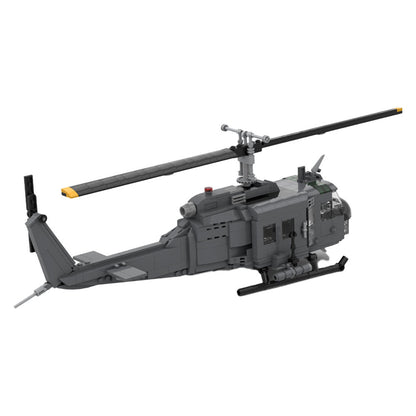 UH-1H Iroquois "Huey" Helicopter Building Kit | LEGO-Compatible MOC - 3