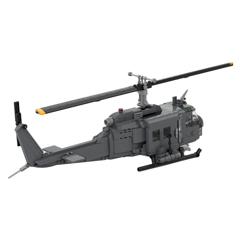 UH-1H Utility Helicopter MOC Building Kit | Military Aircraft Model - 3