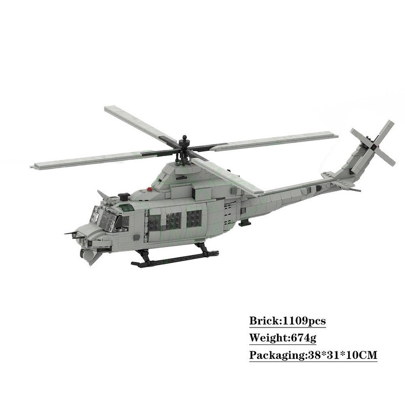 UH-1Y Venom Helicopter MOC Building Kit | 1:35 Scale Aircraft Model - 2