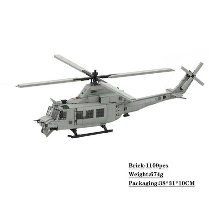 UH-1Y Venom Helicopter MOC Building Kit | 1:35 Scale Aircraft Model - 2