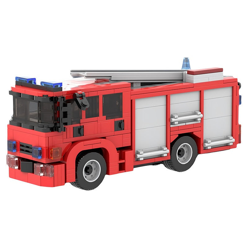 UK Frontline Pump Fire Engine MOC Building Kit - 2