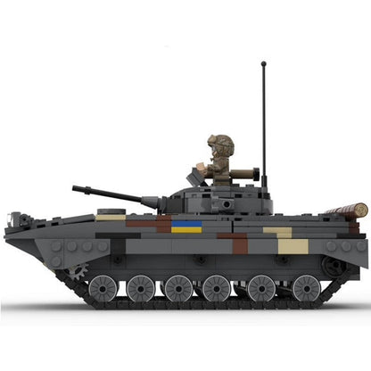 Ukrainian BMP-2 Infantry Fighting Vehicle MOC Building Kit | Armored IFV - 2