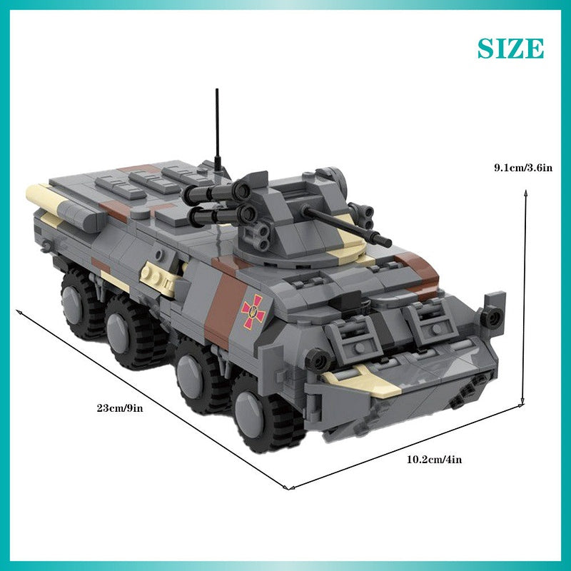 Ukrainian BTR-3 Armored Carrier MOC Vehicle Building Kit - 4