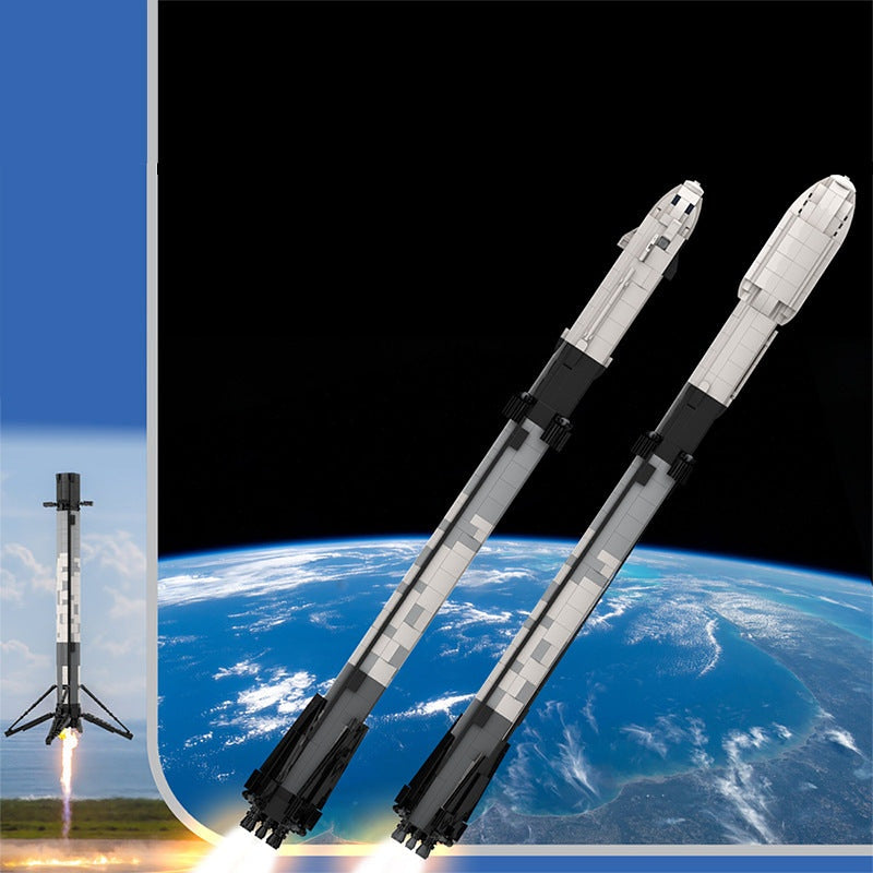 Ultimate Falcon 9 MOC Rocket Building Kit | 1:110 Space Model - 4