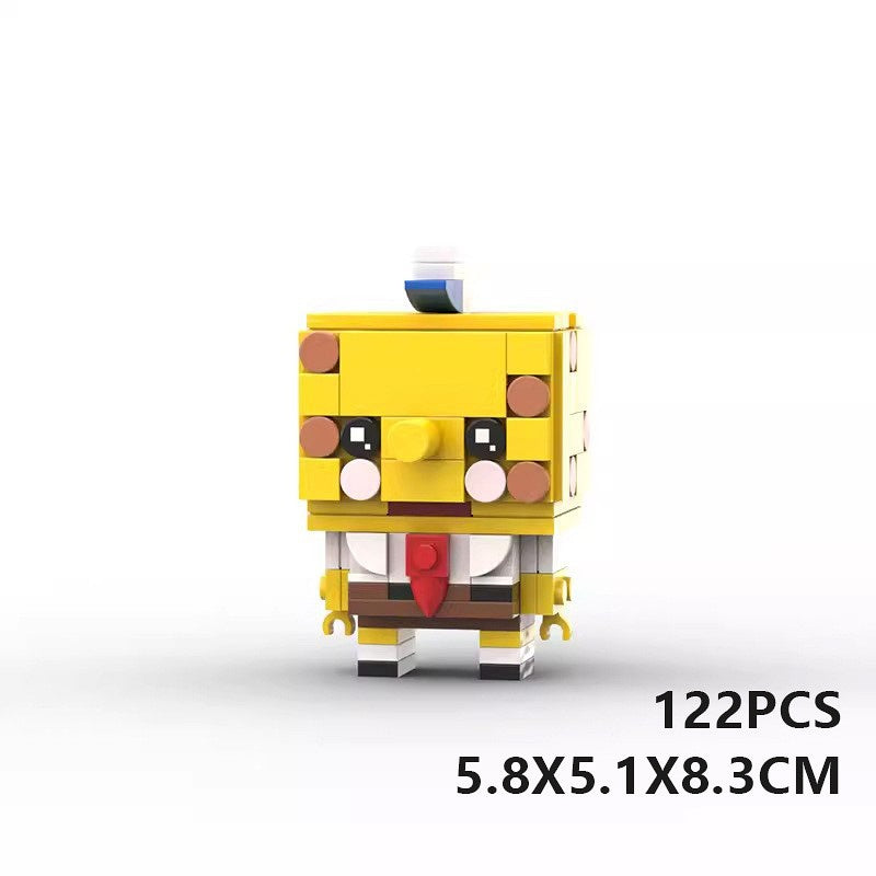 Undersea Cartoon BrickHeadz Character  Building Kit | LEGO-Compatible MOC - 15