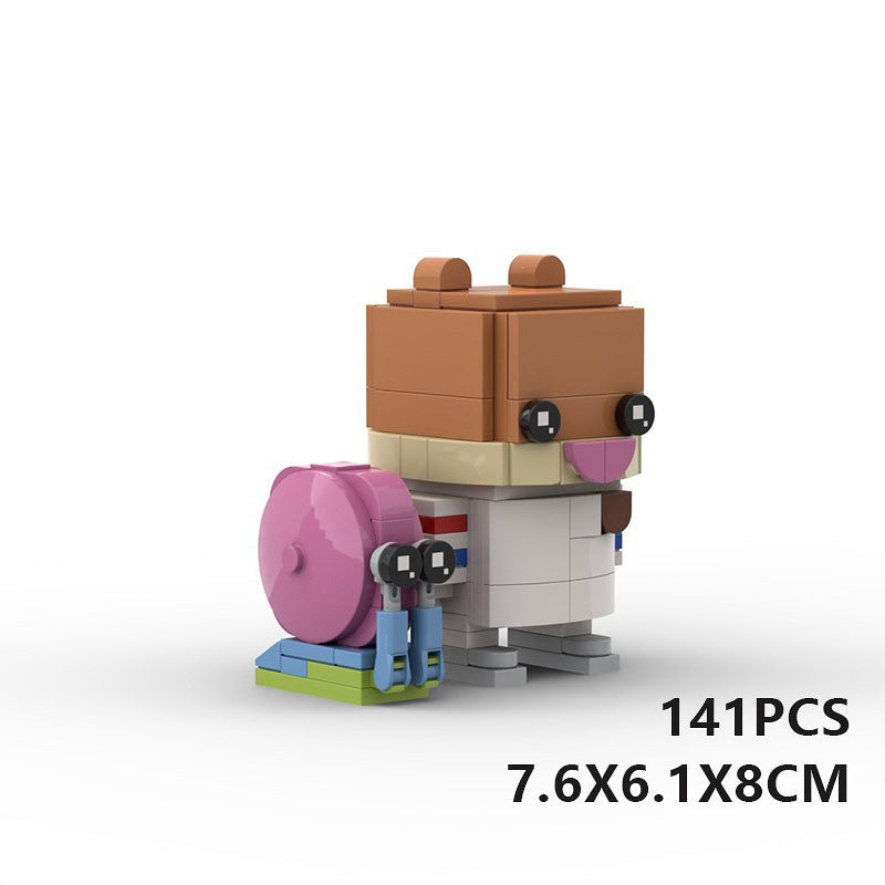Undersea Cartoon BrickHeadz Character  Building Kit | LEGO-Compatible MOC - 27