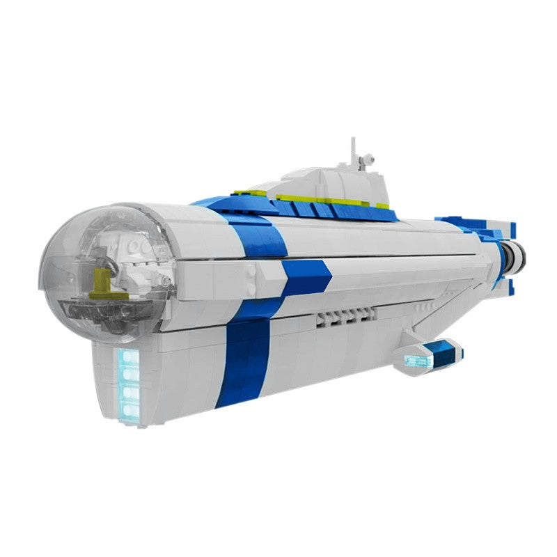 Underwater Explorer Submarine Building Kit | 1/110 Scale LEGO-Compatible MOC - 3