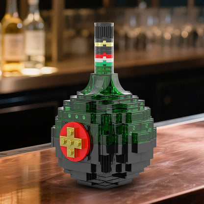 Unicum Bottle MOC Building Kit | Vintage Beverage Display Art Model - 2