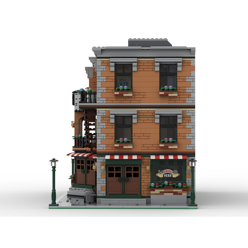 Urban Café & Apartment Modular MOC Building Kit - 3