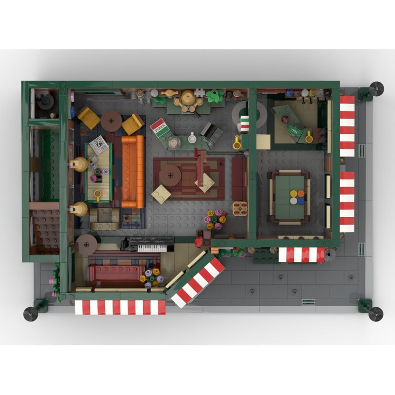 Urban Café & Apartment Modular MOC Building Kit - 5