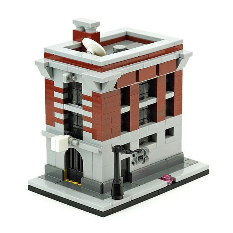 Urban Firehouse Headquarters MOC Miniature Architecture Building Kit - 1