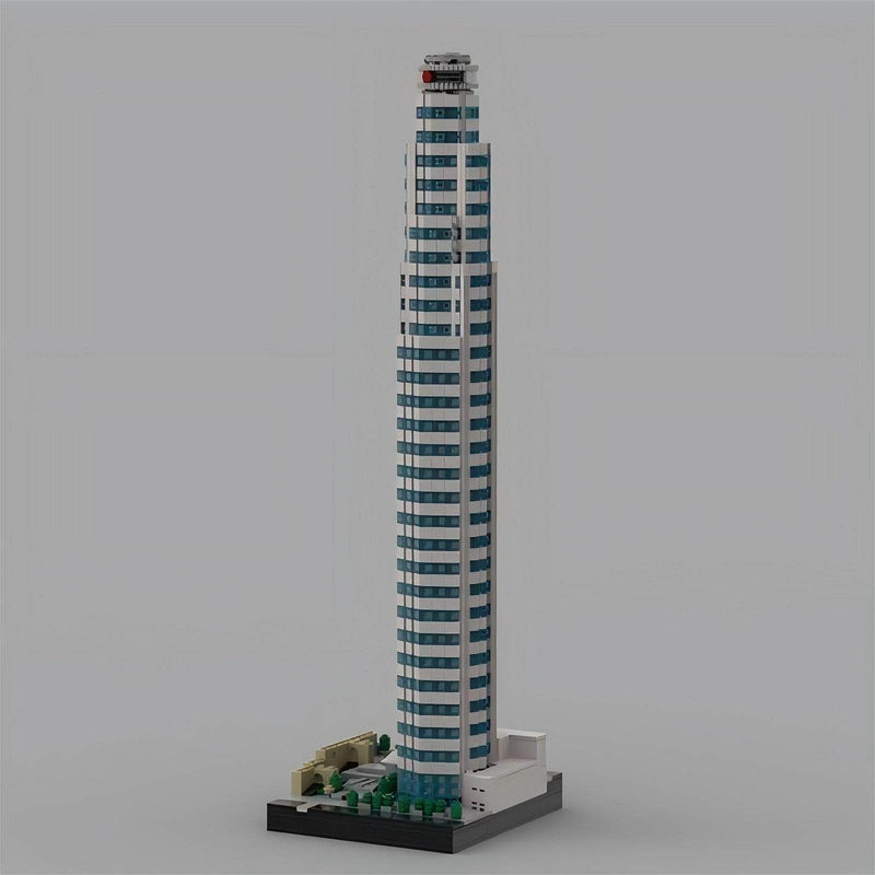 US Bank Tower LA Skyscraper MOC Building Kit | Modern City Landmark Model - 1