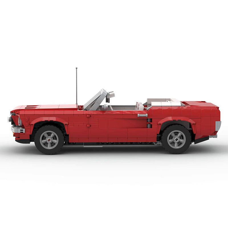 US Pony Car Convertible MOC Building Kit | Muscle Car Vehicle Model - 2