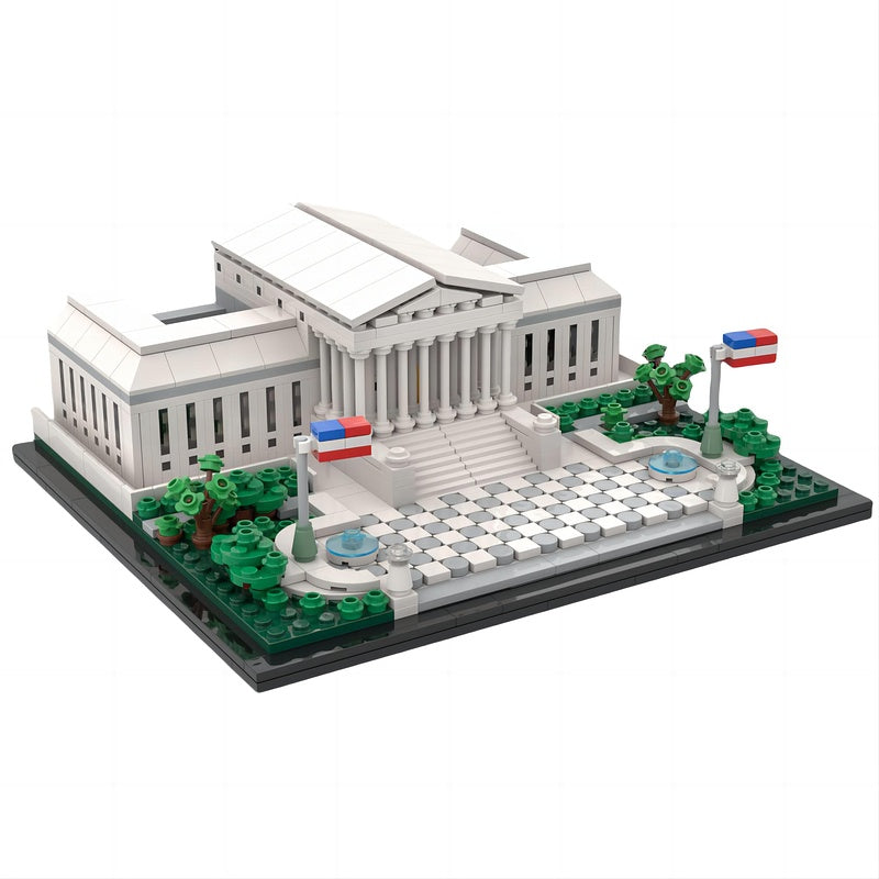 US Supreme Court Building MOC Building Kit | Landmark Architecture Model - 1