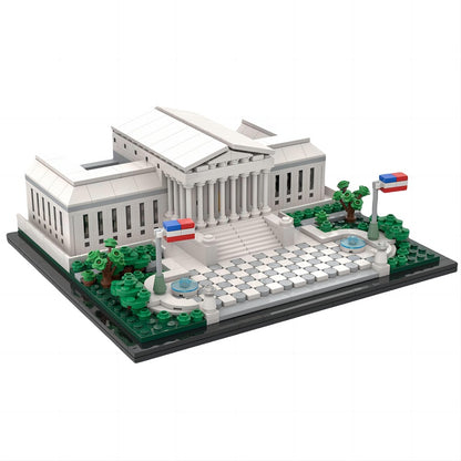 US Supreme Court Building MOC Building Kit | Landmark Architecture Model - 1