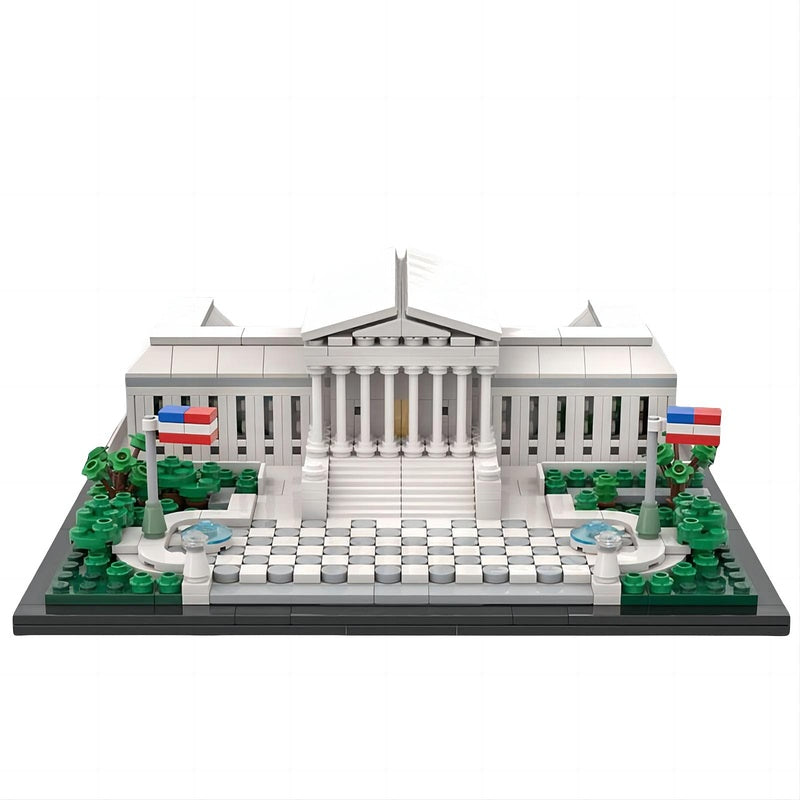 US Supreme Court Building MOC Building Kit | Landmark Architecture Model - 3