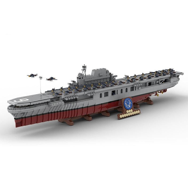 USS Enterprise CV-6 MOC Building Kit | Historic Aircraft Carrier Model - 1