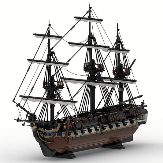 USS Enterprise MOC Sailing Warship Building Kit | Classic Naval Ship Model - 1